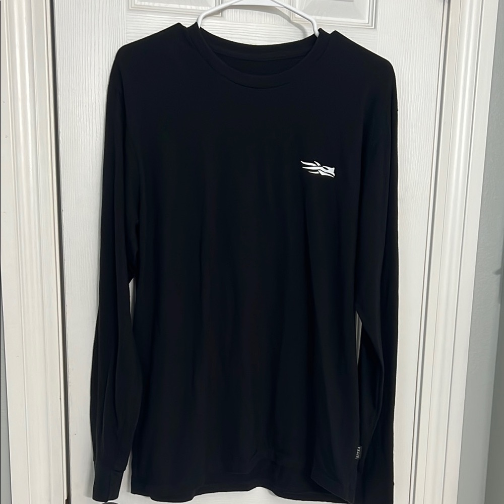Men's SITKA Black Long Sleeve Tee